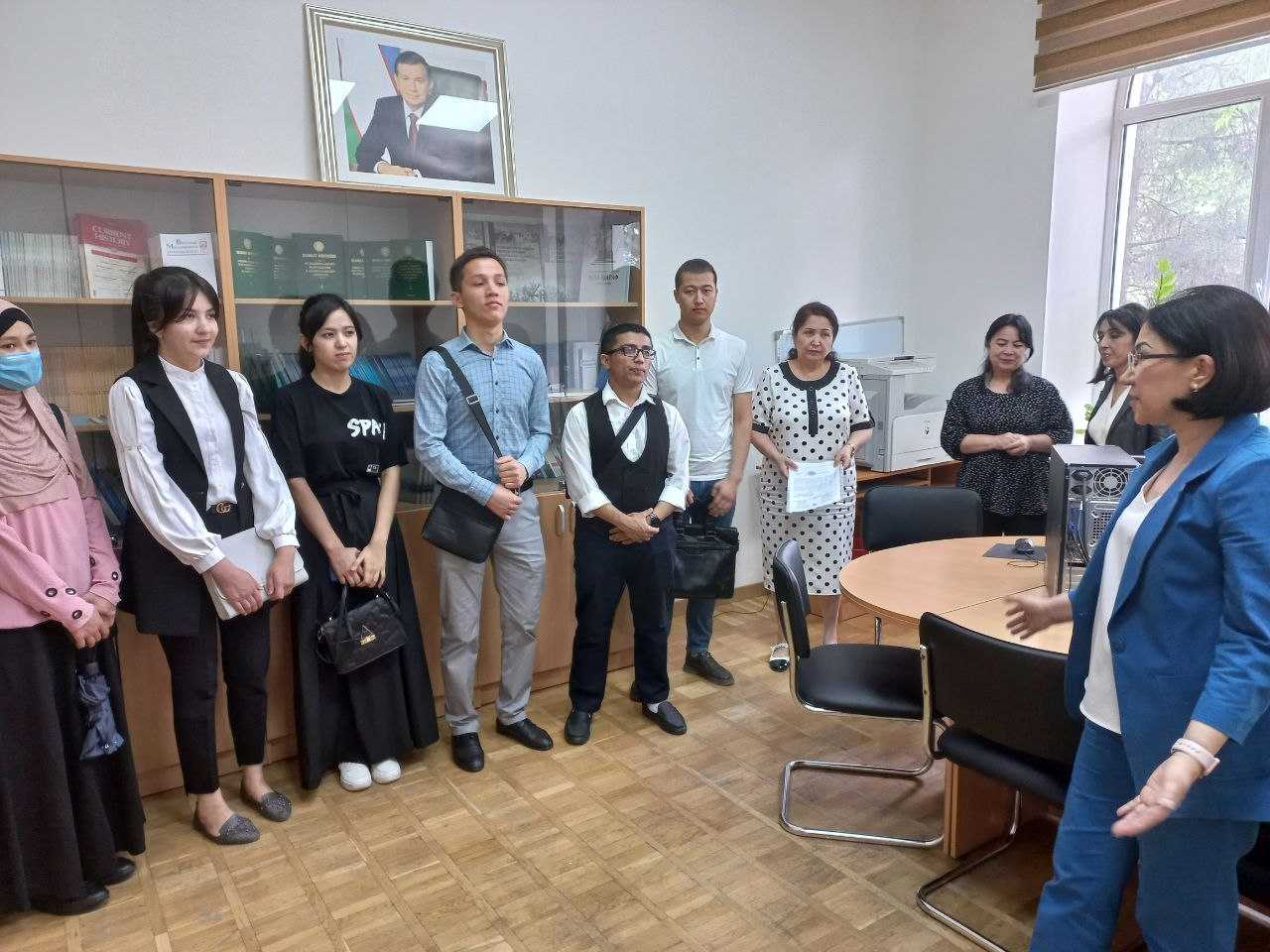 Toshkent davlat Sharqshunoslik universiteti 3-kurs talabalari amaliyot o`tash uchun kelishdi