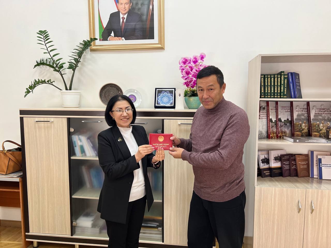 Aberkulov Dilshod Nurbaevich - was awarded the title of Senior Researcher in the specialty 07.00.01 - "History of Uzbekistan"